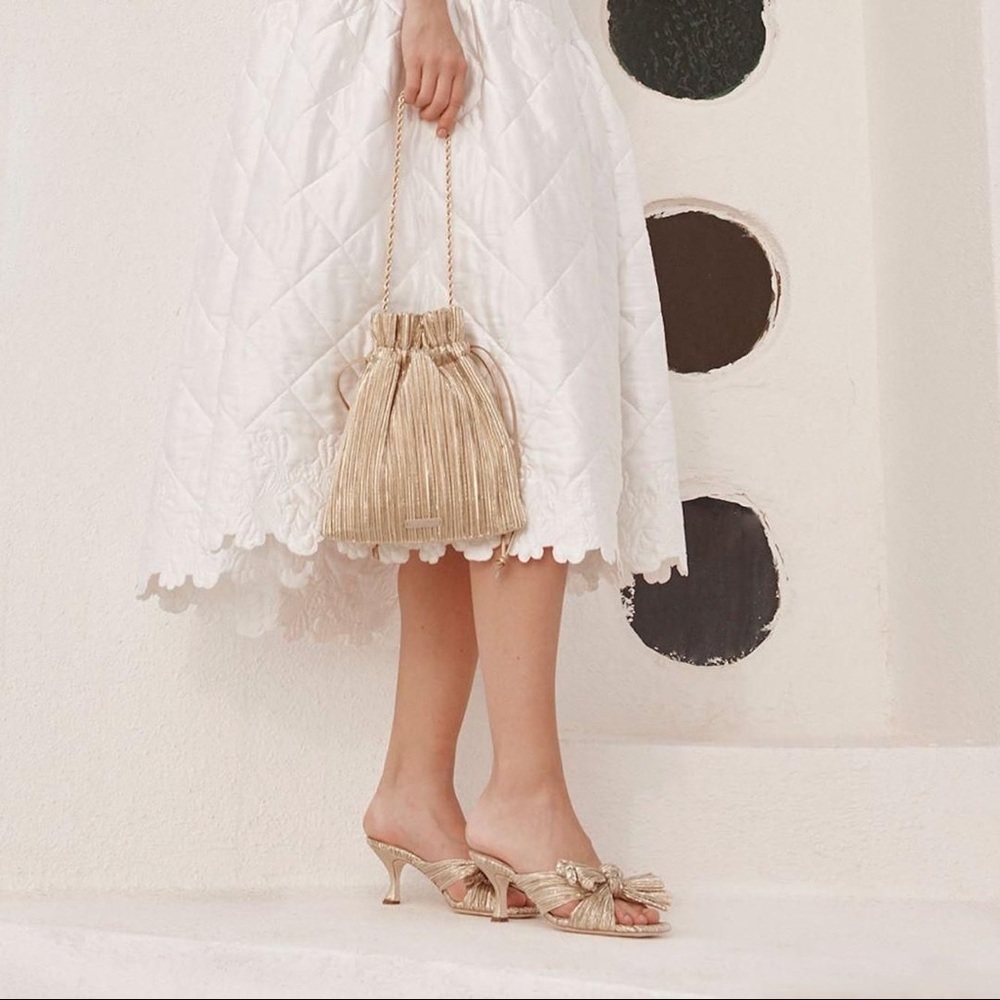 Loeffler Randall Eugenia Pleated Slides - Picture 1 of 11